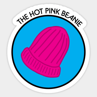 Hot Pink Beanie Sticker